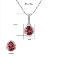 Necklace Gaurosa Woman Fantasy in Silver Zirconia SN0280-RD - SN0280-RD
